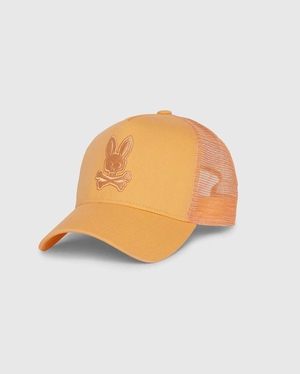 Casquettes Psycho Bunny Jay Trucker Cap Orange Homme | XMU-31779815